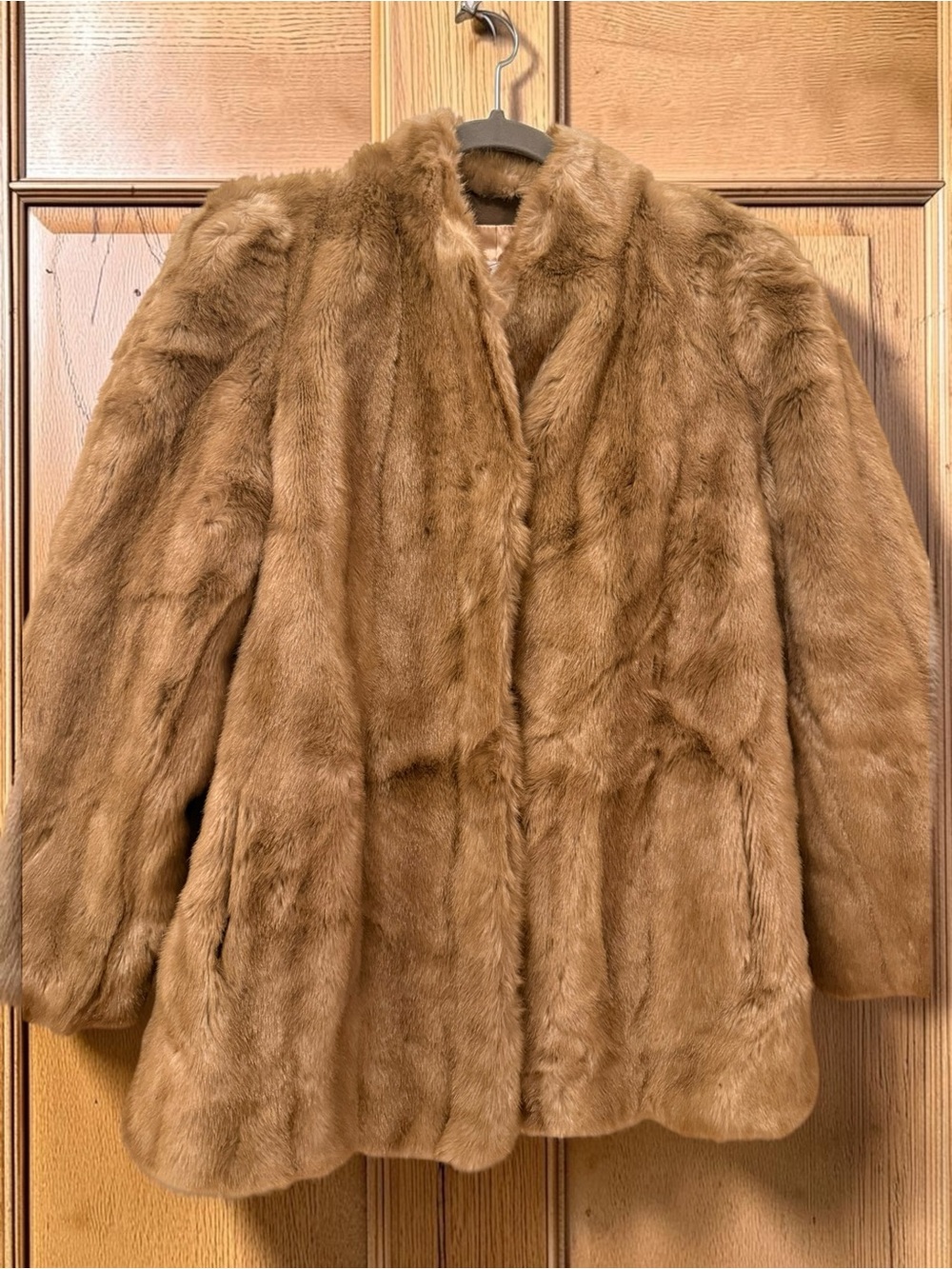 VTG 80’s Faux Mink Jacket Boho Glam MINT